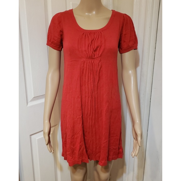 NWT| Pink Rose {RED SCOOP NECK TUNIC DRESS} - Picture 4 of 9
